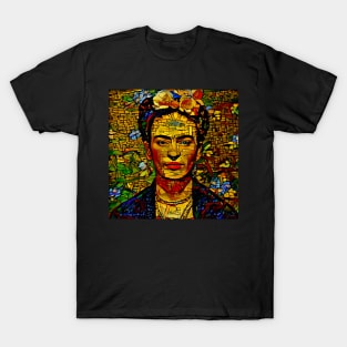 Stained glass Frida Kahlo T-Shirt